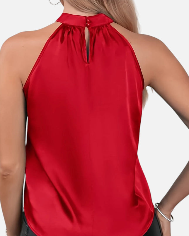 Sorelle | Satin Halter Blouse – Riviera Style