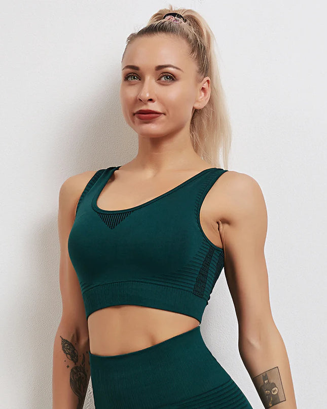 Aura | Seamless Sports Bra – Bold Performance, Ultimate Comfort - Spectra