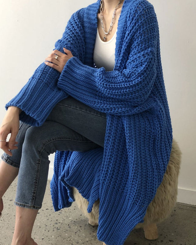 Splitara | Oversize Knitwear Cardigan – Wool Cape