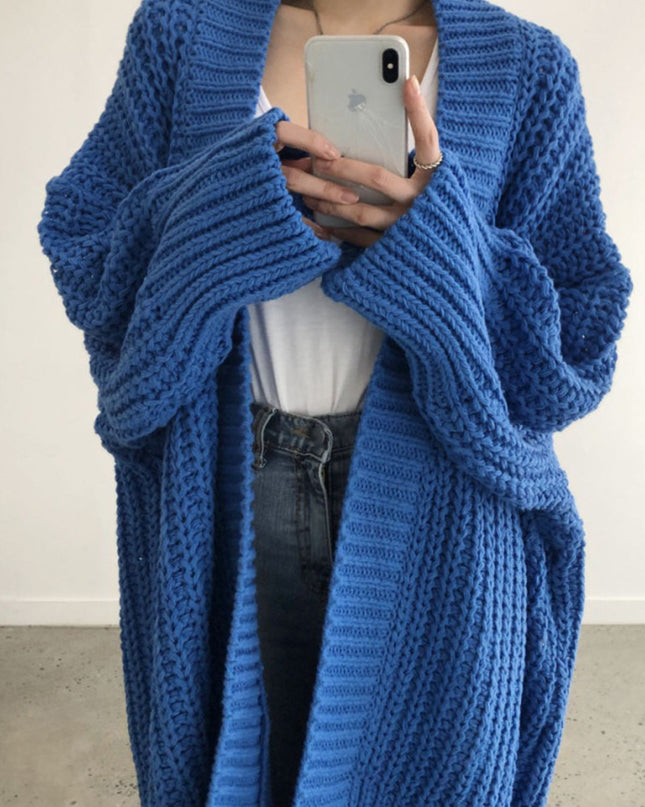 Splitara | Oversize Knitwear Cardigan – Wool Cape