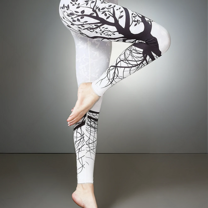 Sylva | Tree Silhouette Leggings – Nature-Inspired Fitness Wear