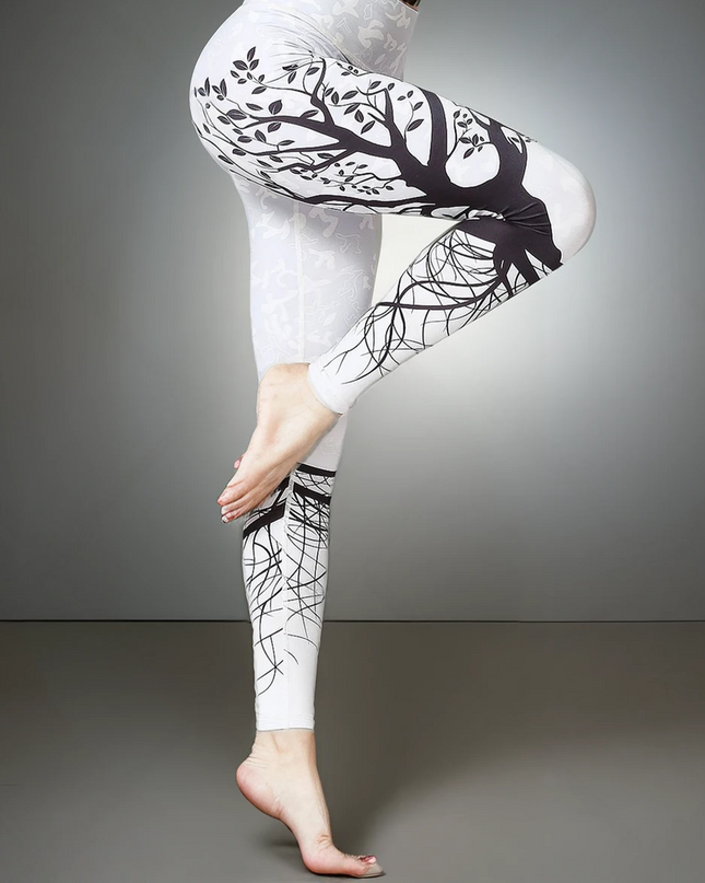 Sylva | Tree Silhouette Leggings – Nature-Inspired Fitness Wear
