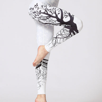 Sylva | Tree Silhouette Leggings – Nature-Inspired Fitness Wear