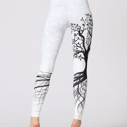 Sylva | Tree Silhouette Leggings – Nature-Inspired Fitness Wear