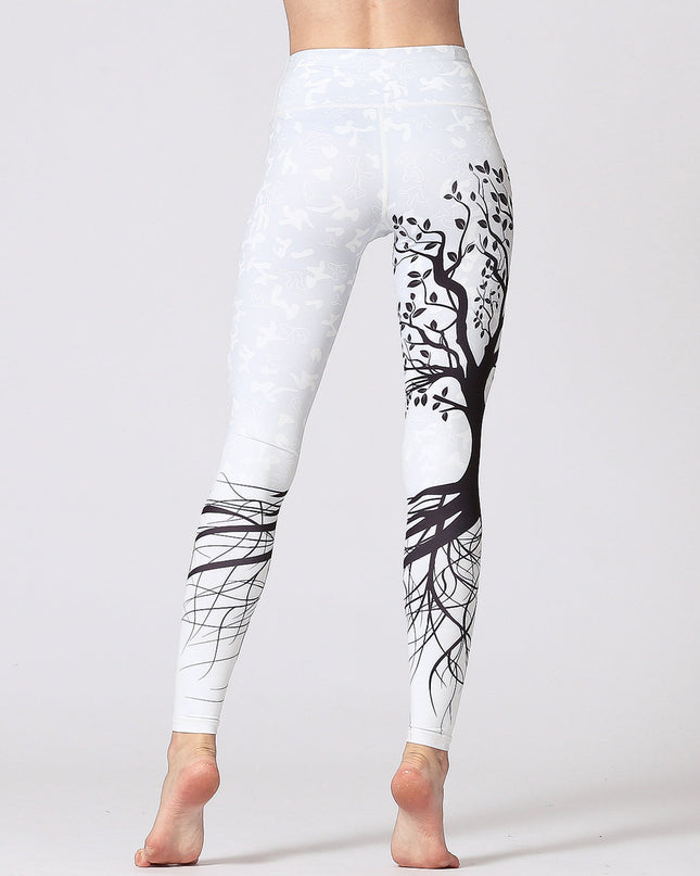 Sylva | Tree Silhouette Leggings – Nature-Inspired Fitness Wear