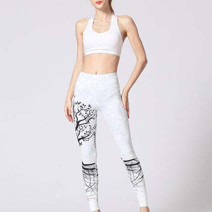 Sylva | Tree Silhouette Leggings – Nature-Inspired Fitness Wear