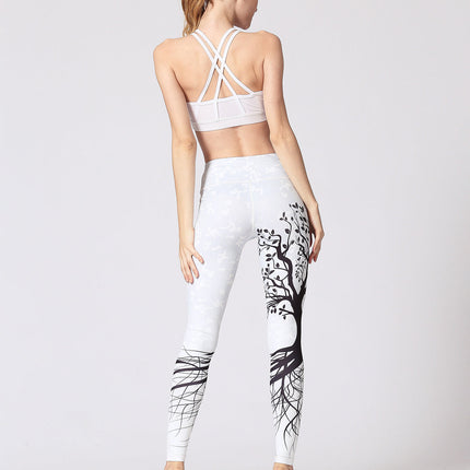 Sylva | Tree Silhouette Leggings – Nature-Inspired Fitness Wear