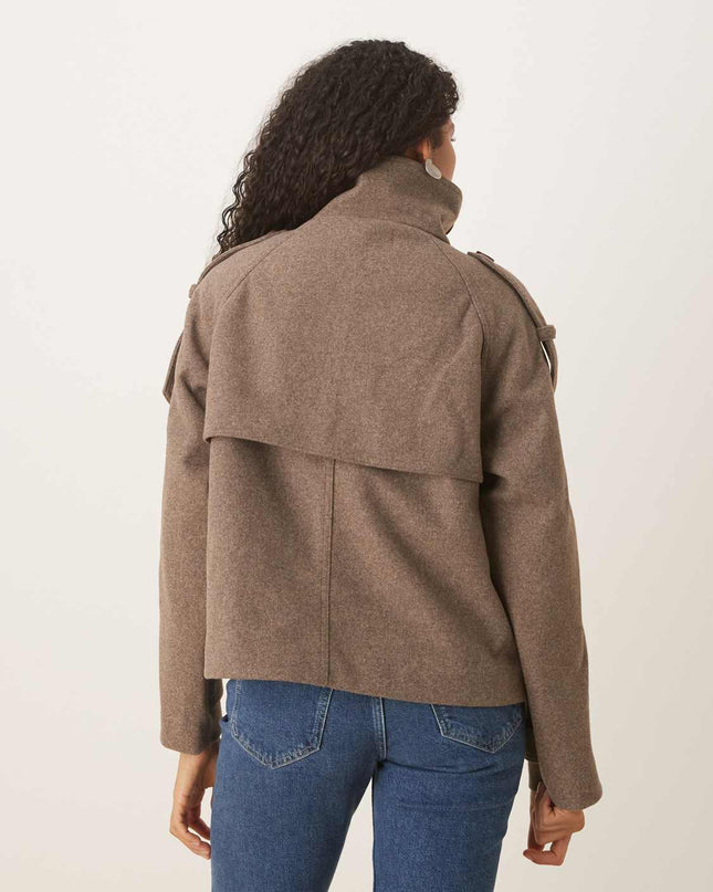 Talia | Double-Breasted Coat – Cropped Jacket