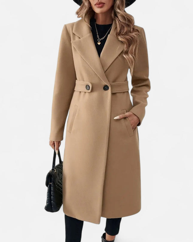 Tremora | Women’s Lapel Overcoat – Belted Coat Design