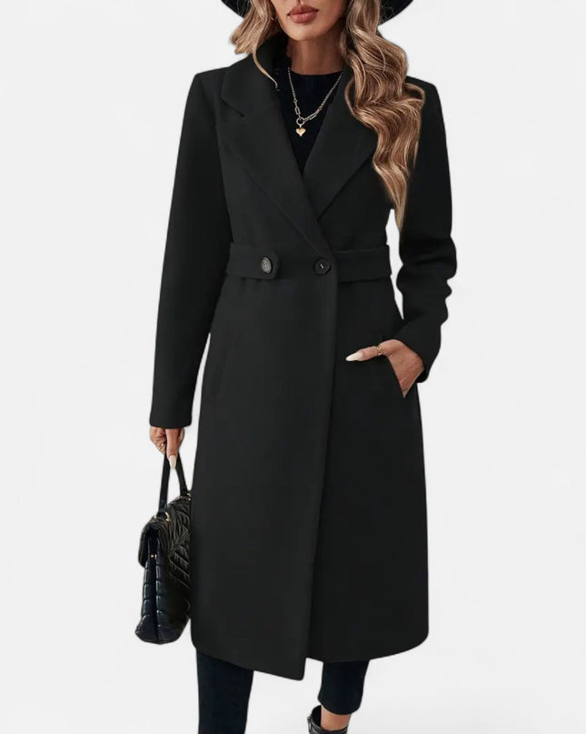 Tremora | Women’s Lapel Overcoat – Belted Coat Design