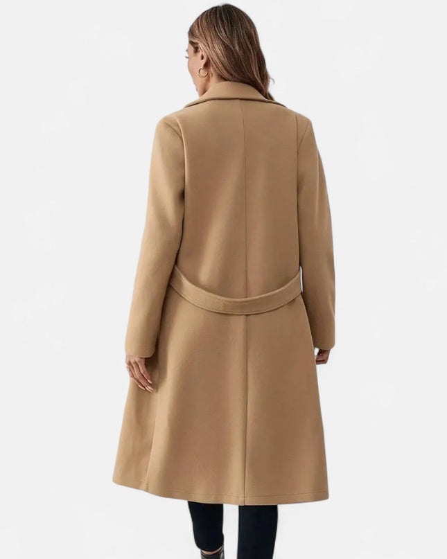Tremora | Women’s Lapel Overcoat – Belted Coat Design