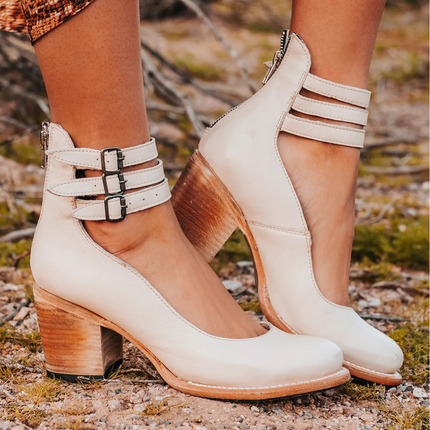 Veronelle | High Heels Sandals – Three Straps Block Heel