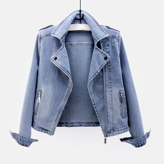 Vesta | Classic Denim Jacket – Cropped Jacket with Zippers