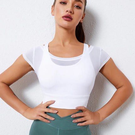 Optima | Sports Bra for Women with Double Layer Design – White