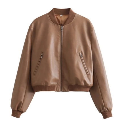 Willowyn | Zipper Bomber Jacket – Cropped Jacket