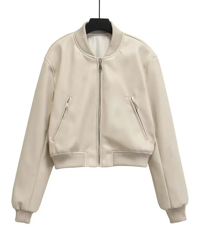 Willowyn | Zipper Bomber Jacket – Cropped Jacket