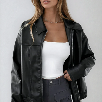 Zeptera | Faux Jacket – Cropped Jacket with Zipper
