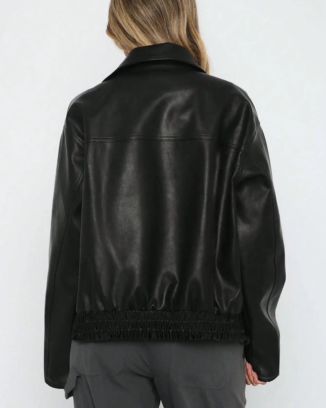 Zeptera | Faux Jacket – Cropped Jacket with Zipper