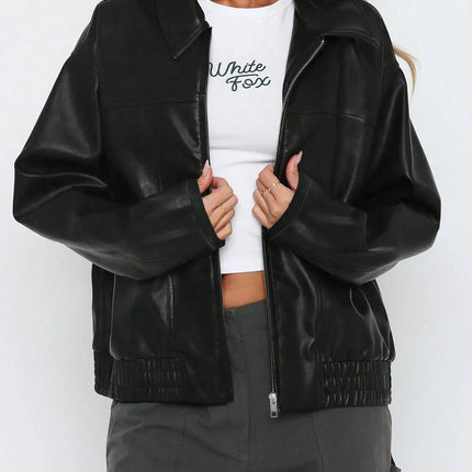 Zeptera | Faux Jacket – Cropped Jacket with Zipper
