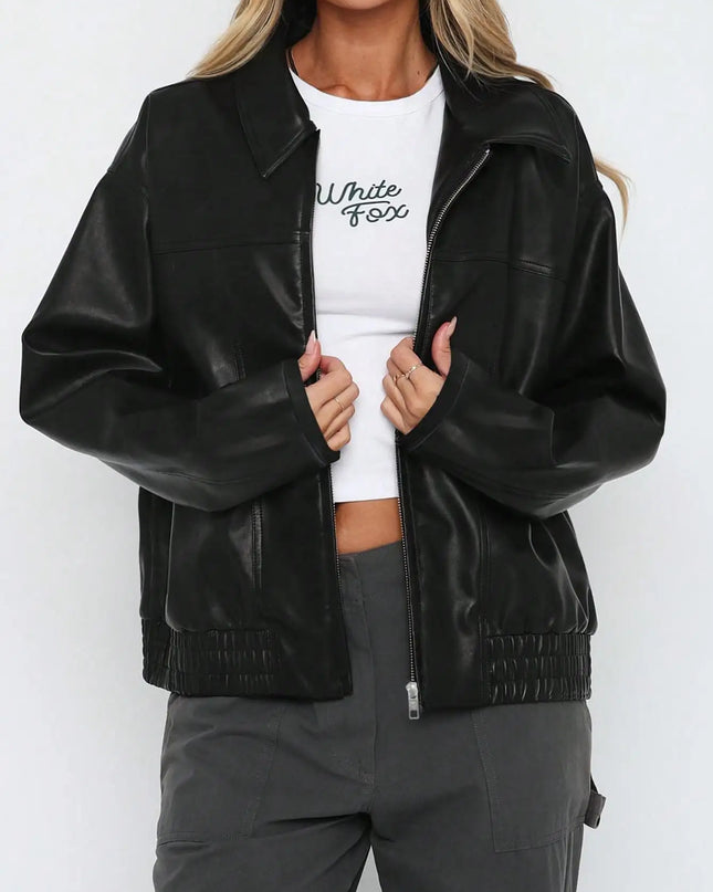 Zeptera | Faux Jacket – Cropped Jacket with Zipper