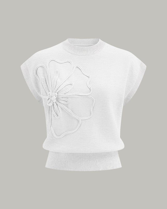 Aimee | Cap Sleeve Knit Sweater Vest