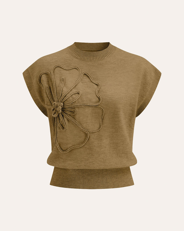 Aimee | Cap Sleeve Knit Sweater Vest