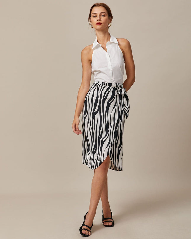 Alessia | Sleeveless Collared Button-Up Shirt