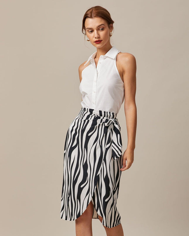 Alessia | Sleeveless Collared Button-Up Shirt