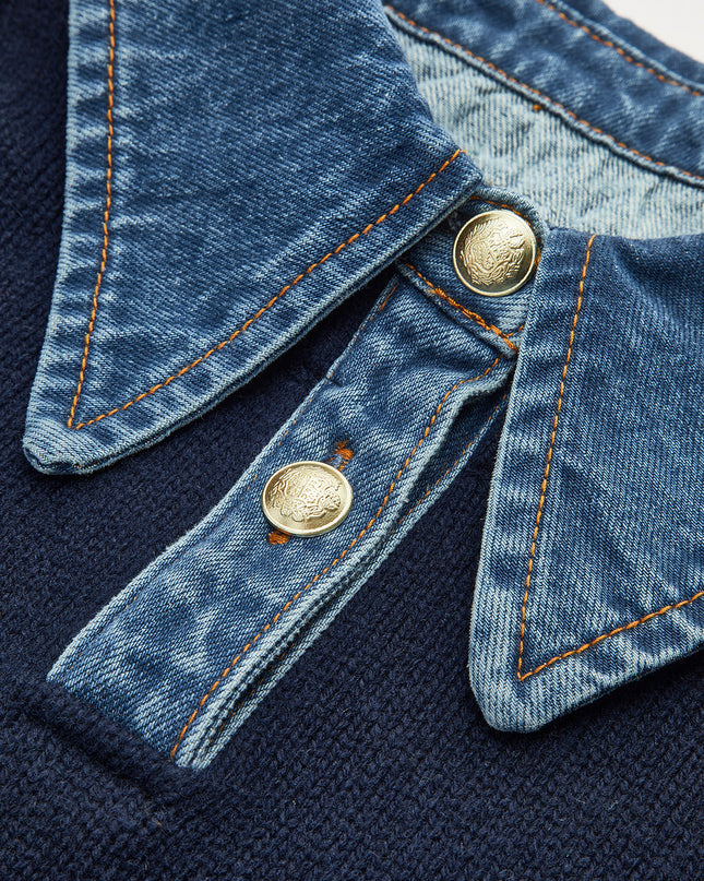 Azure | Panel Lapel Holiday Clothes Sweater