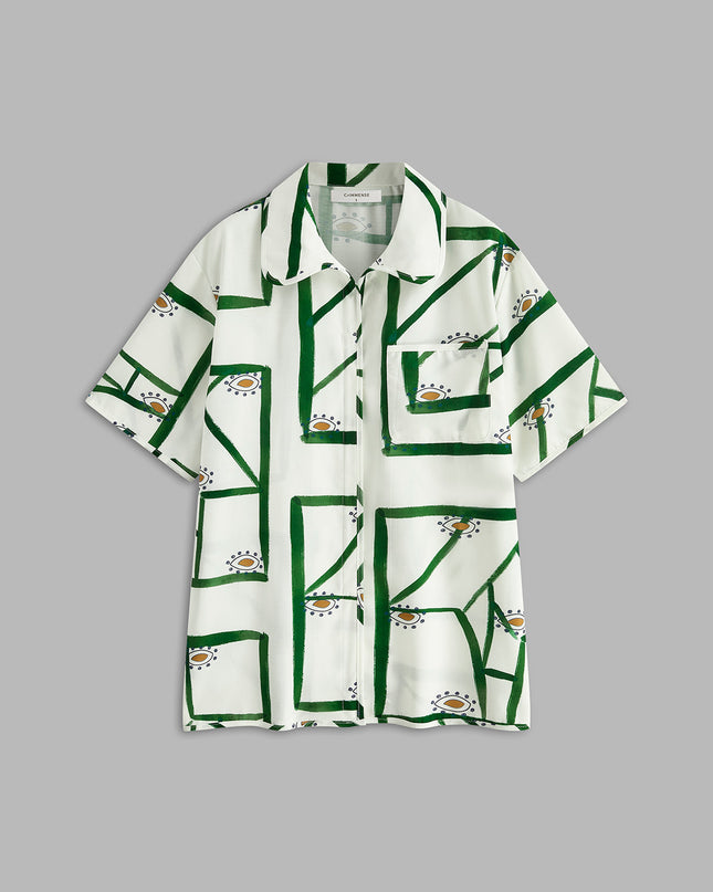 Bella | Relaxed Fit Printed Drawstring Short Set