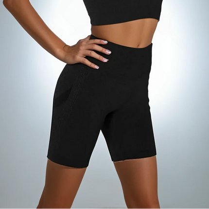 Apex | Seamless Shorts for Women – Sleek Support - Classic Black