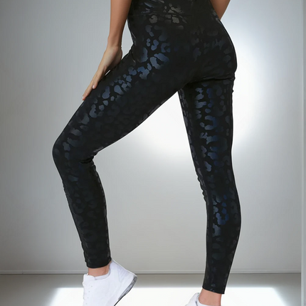 Lume | Leggings for Women with Metallic Leopard Print
