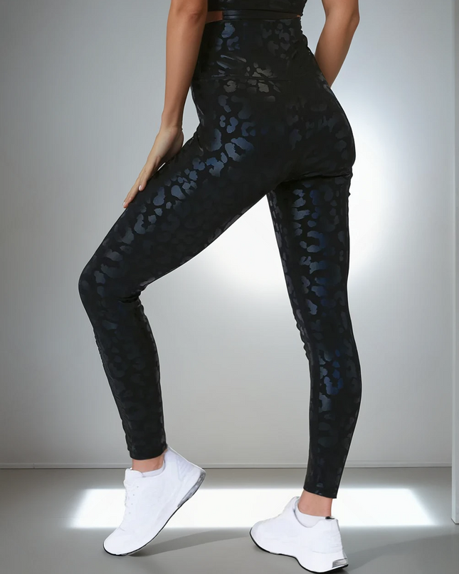 Lume | Leggings for Women with Metallic Leopard Print