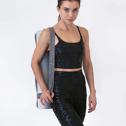 Lume | Crop Top for Women with Metallic Leopard Print