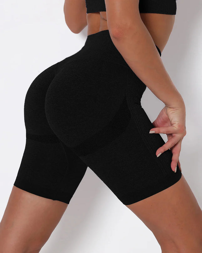 Apex | Seamless Shorts for Women – Sleek Support - Classic Black