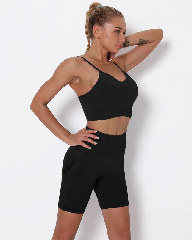 Apex | Seamless Shorts for Women – Sleek Support - Classic Black