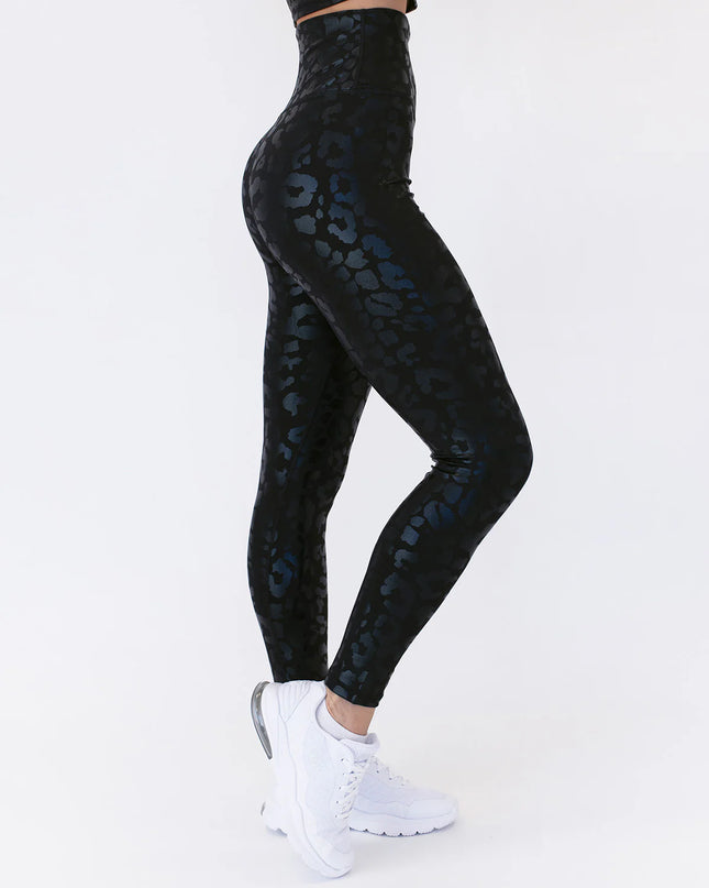 Lume | Leggings for Women with Metallic Leopard Print