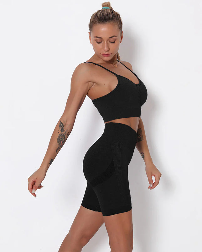 Apex | Seamless Shorts for Women – Sleek Support - Classic Black