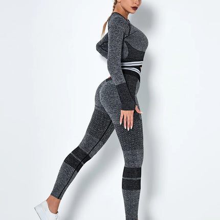 Horizon | Long Sleeve Active Top – Sleek Support Meets Seamless Comfort - Space Black