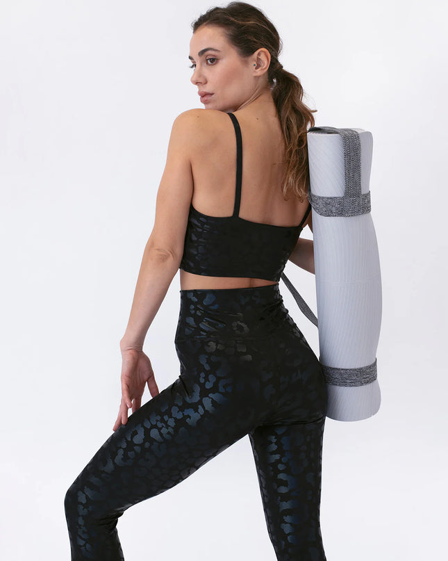 Lume | Leggings for Women with Metallic Leopard Print