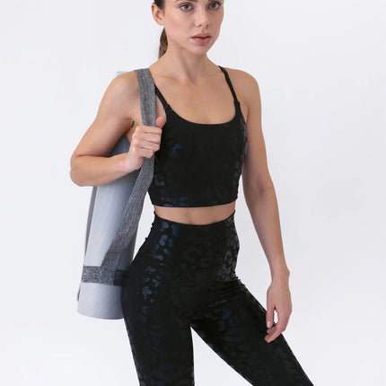 Lume | Leggings for Women with Metallic Leopard Print