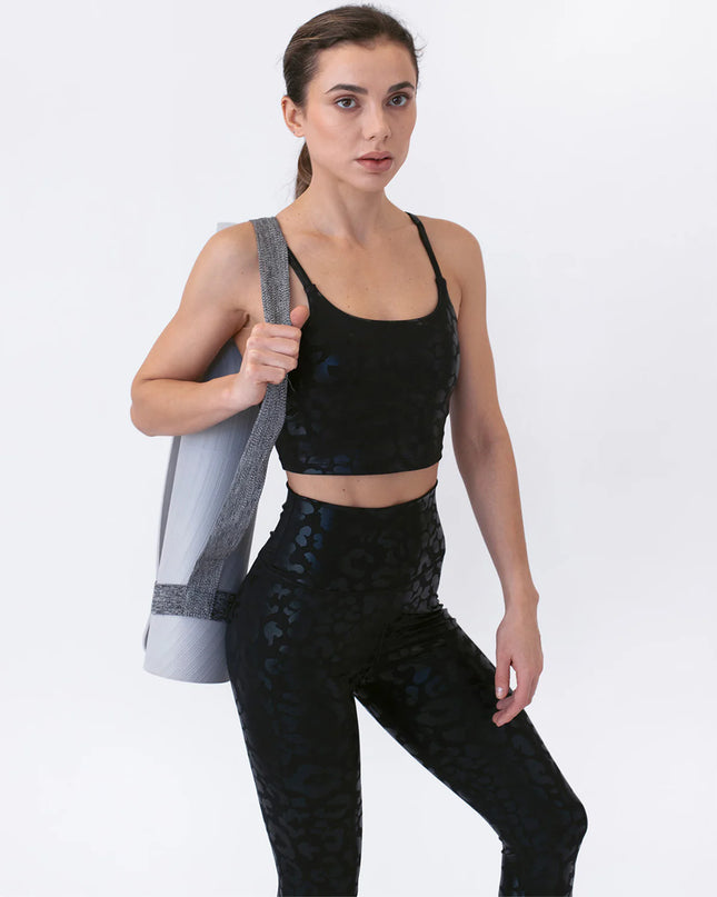 Lume | Leggings for Women with Metallic Leopard Print