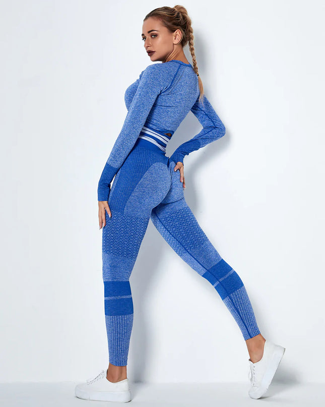 Horizon | Active Leggings for Women – Seamless Comfort - Blue Azure