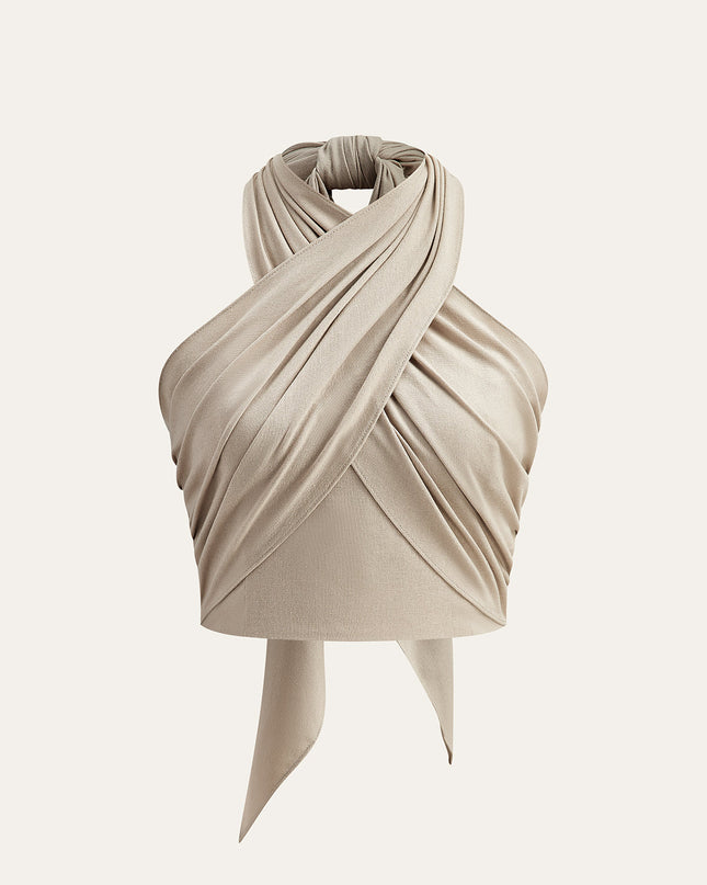 Briar | Crisscross Halter Holiday Clothes Tank Top