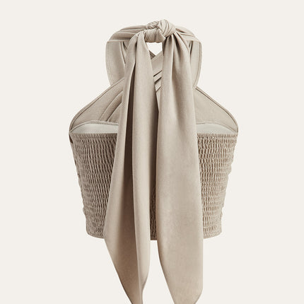 Briar | Crisscross Halter Holiday Clothes Tank Top