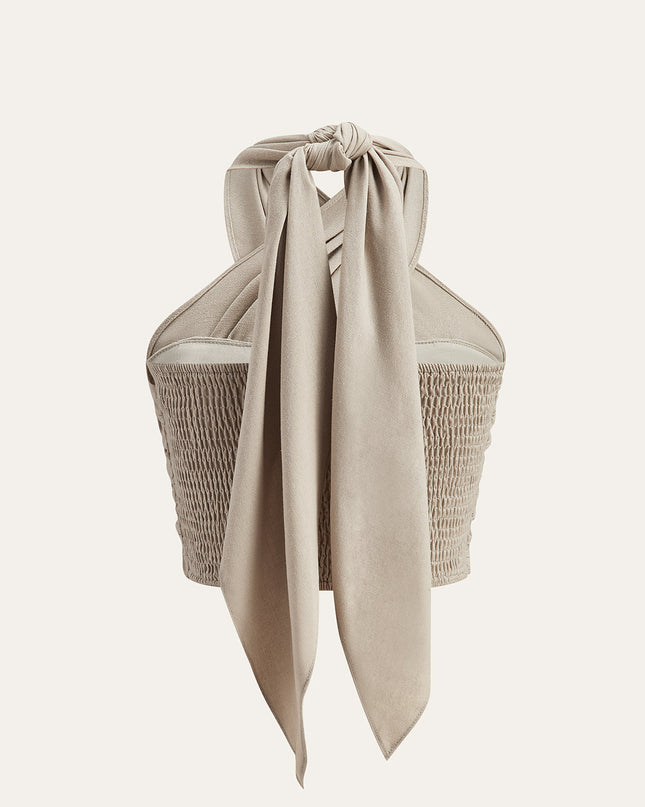 Briar | Crisscross Halter Holiday Clothes Tank Top