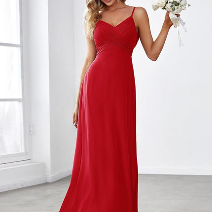 Brinley | Draped Back Sweetheart Floor-Length Bridesmaid Dress