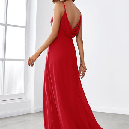 Brinley | Draped Back Sweetheart Floor-Length Bridesmaid Dress