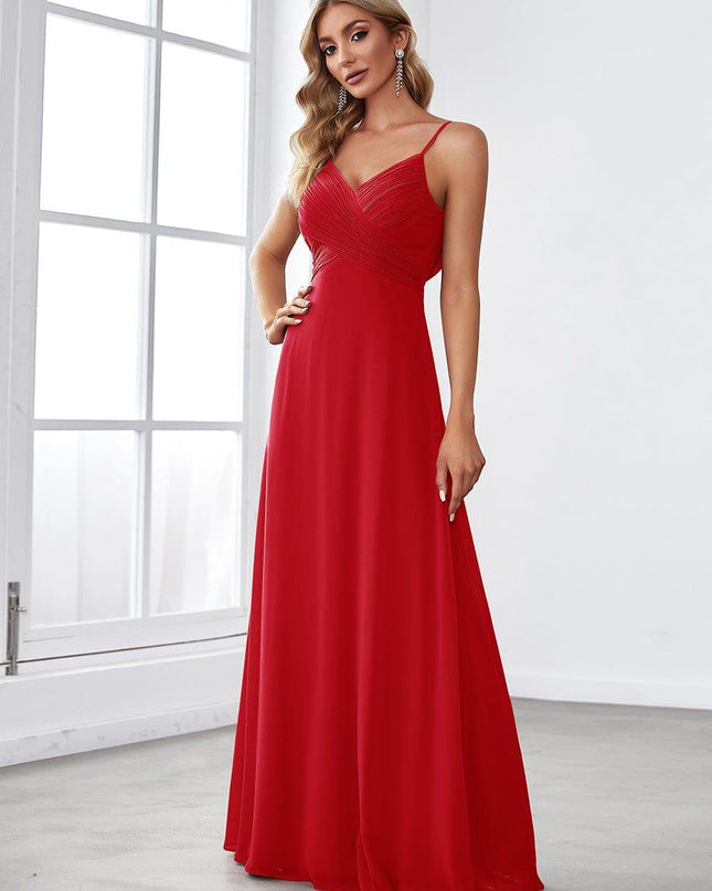 Brinley | Draped Back Sweetheart Floor-Length Bridesmaid Dress