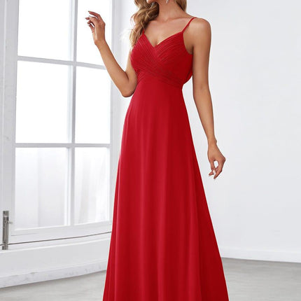 Brinley | Draped Back Sweetheart Floor-Length Bridesmaid Dress